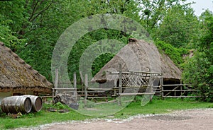 Farmyard in open air museum, Kiev, Ukraine