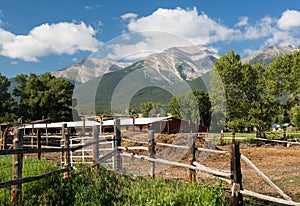 Farmyard and stable by Mt Princeton CO photo