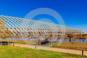 The farnam street pier at the Heartland of America Park