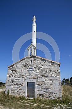 Faro Chapel in Come, Fisterra; Costa de la Muerte; Galicia photo