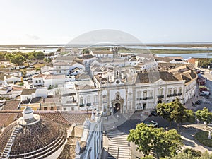 Faro city center by Ria Formosa, Algarve, Portugal