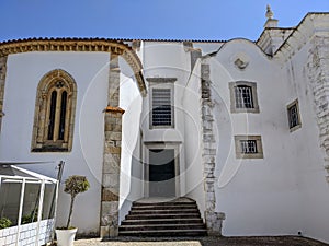 Faro city street view, Faro, Portugal.