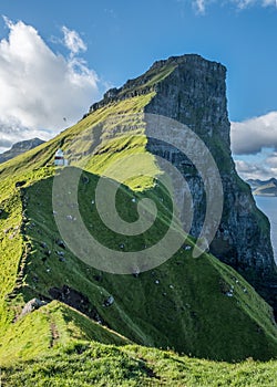 Faroe islands Kalsoy lighthouse