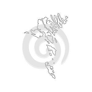 Faroe Islands map outline