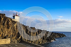 Farol de Camara de Lobos, Small Lighthouse on Madeira Island