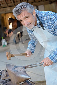 farrier at work