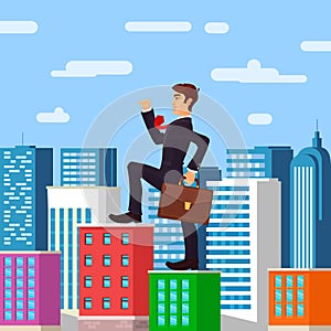 Farsighted businessman boss