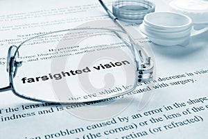 Farsighted vision