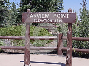 Farview Point lookout sign