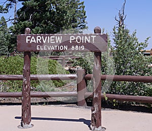 Farview Point lookout sign