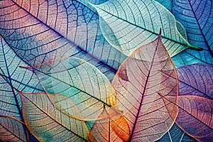 Skeleton leaf abstract background photo