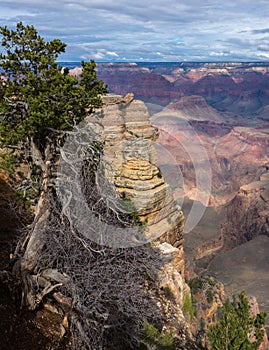 Fascinating scenic view of breathtaking landscape in Grand Canyon National Park, Arizona. US