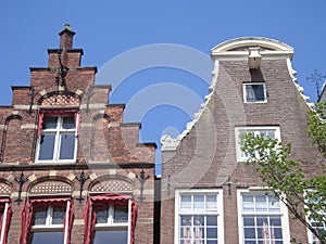 Fascinating street facade in Amsterdam photo