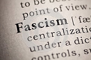 Definition of the word fascism photo