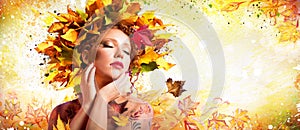 Fashion Art in Autumn - Artistic Makeup