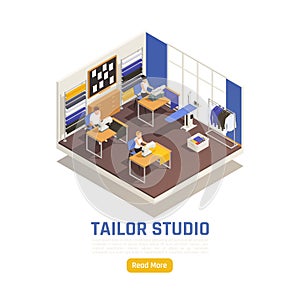 Fashion Atelier Isometric Composition