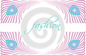 Fashion Beautiful Peacock Feather Design