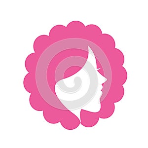 Fashion beauty women silhouette icon design.