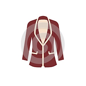 Fashion blazer vector, formal suit illustration design