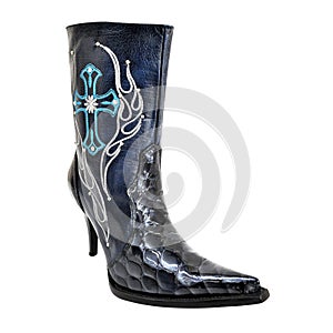 Fashion boot, woman extravagant western style boot