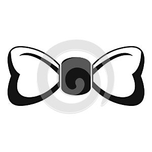 Fashion bow tie icon, simple style