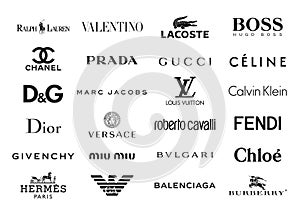 Fashion brands logos