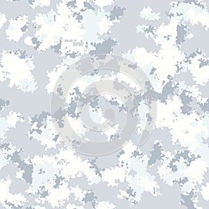 Winter Colors Fashion camo design. Digital Seamless Camouflage pattern vector