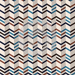 Fashion chevron pattern in brown retro colors