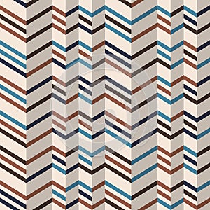 Fashion chevron pattern in brown retro colors