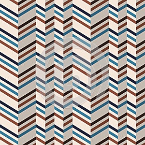 Fashion chevron pattern in brown retro colors