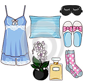 Fashion Clip Art Set - Pajama Collection fashion set