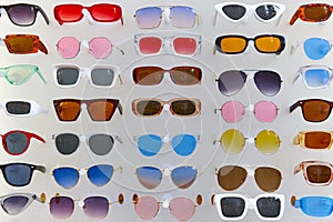 Fashion colored style eyeglasses. Eyewear summer glasses. Vision