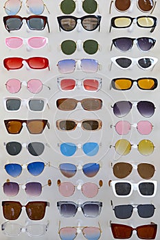 Fashion colored style eyeglasses. Eyewear summer glasses. Vision