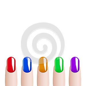 Fashion colours nail polish