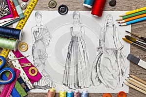 Fashion design sketch