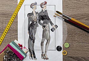 Fashion designe sketch