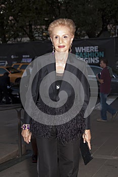 Fashion designer Carolina Herrera in New York