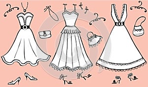 Fashion dresses and accessories