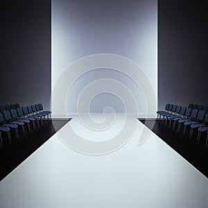 Fashion empty runway