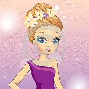 Fashion Fantasy Makeup Girl