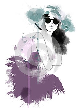 Fashion girl illustration