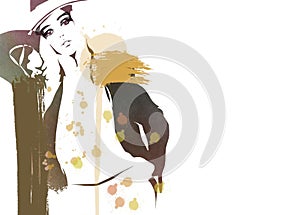 Fashion girl illustration