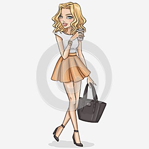 Fashion girl illustration