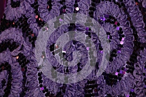 Fashion industry- purple textured fabric background