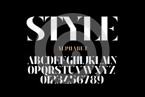 Fashion industry style font design