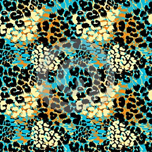 Fashion leopard exotic seamless pattern.