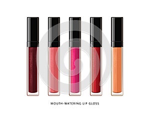 Fashion lip gloss collection