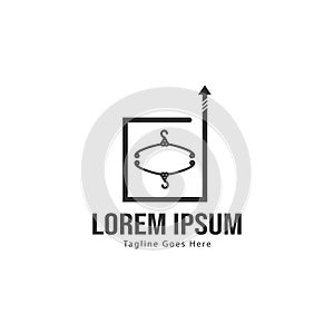 Fashion logo template design. Fashion logo with modern frame