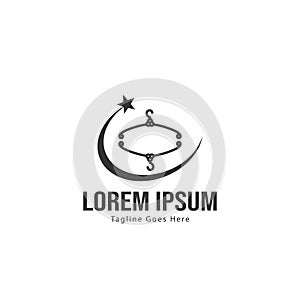 Fashion logo template design. Fashion logo with modern frame