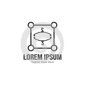 Fashion logo template design. Fashion logo with modern frame